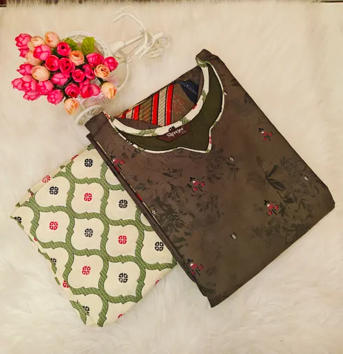 DARK GREEN WITH CHECKED PATIYALA SP09